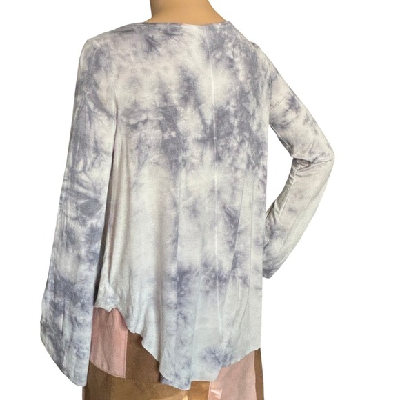 AE Soft & Sexy Flare Sleeve Tie Dye Top Size S Boho Chic Coastal Wanderlust - Picture 5 of 9